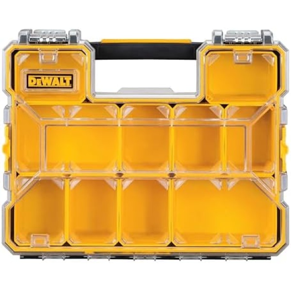 DEWALT Small Parts Organizer, Hardware Storage Box with Removable Dividers